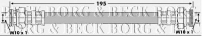 BORG & BECK bbh6701 -  Тормозной шланг